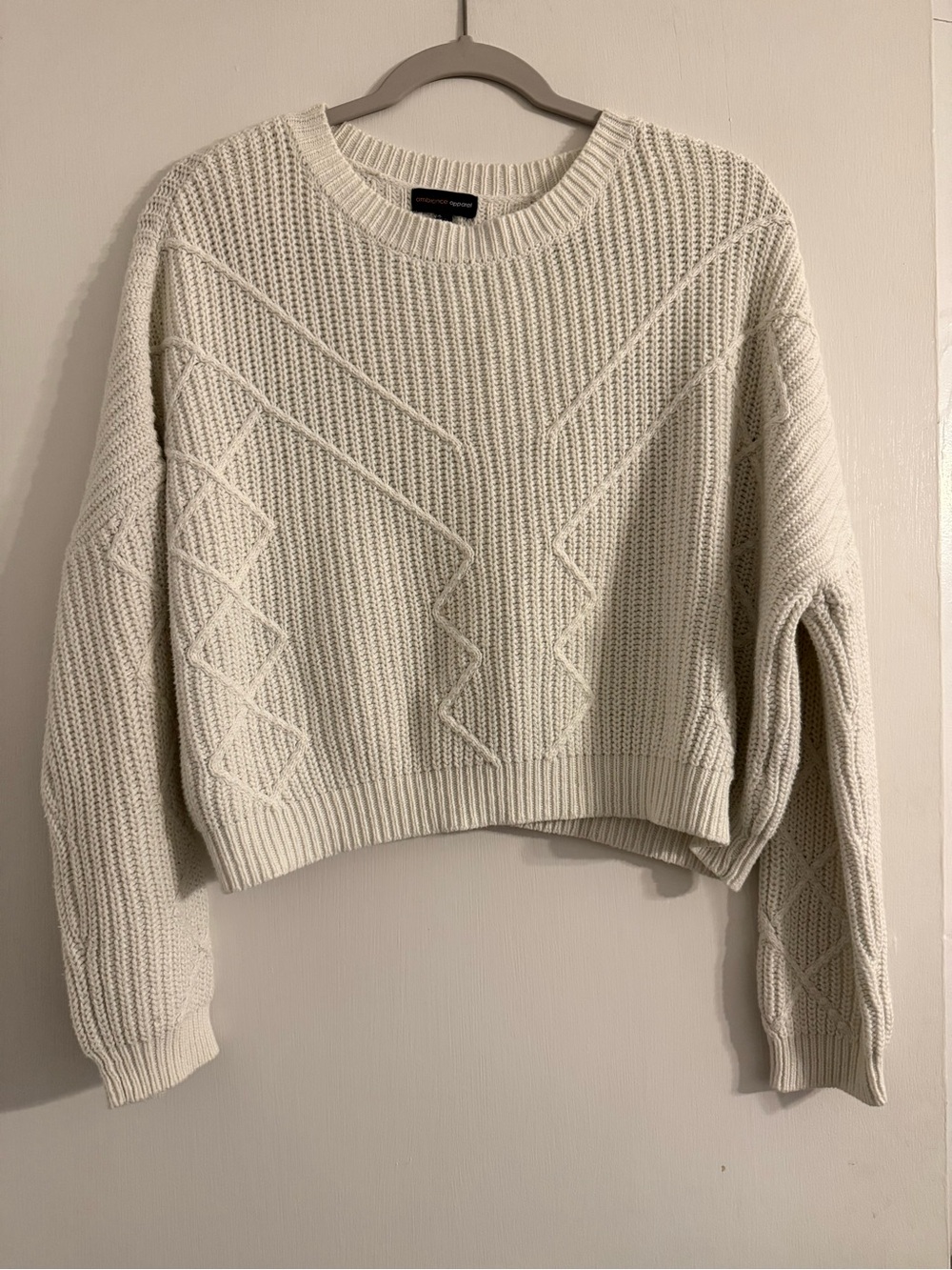 Ambiance Textured Boxy Crewneck Sweater